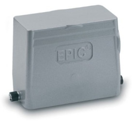 Grommet housing, size HB10, aluminum alloy, M25/M32, angled, longitudinal bow locking, IP65, 79054400