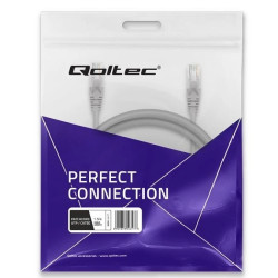 Qoltec Kabel Patchcord UTP CAT5e 2 x RJ-45 1.5m High speed Gold