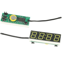 Moduł zegara cyfrowego RX8025T z pomiarem temperatury i napięcia biały