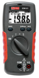 Multimetr cyfrowy przenośny True RMS: Nie Napięcie przemienne, ciągłość obwodu, napięcie stałe, dioda, rezystancja 750V