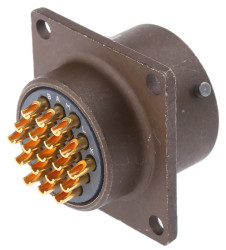 Złącze 19-pinowe Żeński ITT Cannon Męski Montaż w puszce rozmiar 14