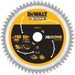 DEWALT DT99564-QZ FlexVolt XR Circular Saw Blade 190 x 30mm x 60T