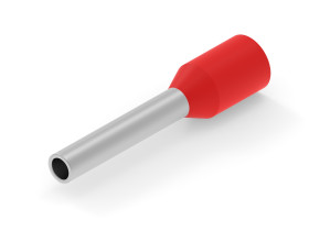 Końcówka tulejkowa długość 10mm Czerwony średnica 1.40mm Izolowane TE Connectivity