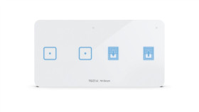 Sinum Wsz-22P Włącznik Światła Dwupolowy + Włącznik Rolet Prawy Kolor Biały