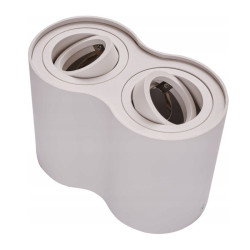 Oprawa sufitowa LENO 2x biała ruchoma okrągła