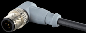 43-14454 SAL M12 x 1, 5-pin, 5 m, cable plug, angled