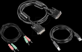 TK-CD06 KVM cable set, DVI, USB, audio, 1.8 m