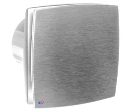 Wentylator osiowy fi 100 230V 14W 88m3/h 33dB standard szczotkowane aluminium 100LDAMET