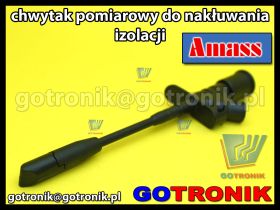 Chwytak pomiarowy do nakłuwania izolacji | czarny