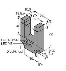 Fotokomórka Turck SLE30B6VY 3055475 1 szt.
