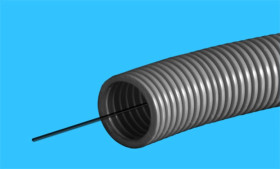 Rura giętka karbowana nierozprzestrz płomienia RGSp 50/42 EKO 750N z drutem przeciągającym odporna UV 68300 /25m/