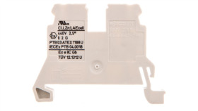 Złączka Szynowa 2-Przewodowa 2,5Mm2 Ex Jasnoszara 870-909