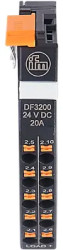 Distribution module for supply voltage, (W x H x D) 12.5 x 80 x 98.5 mm, DF3200