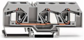 3-wire feed-through terminal, spring-clamp connection, 0.2-16 mm², 1 pole, 76 A, 8 kV, blue, 283-674