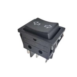 PRZEŁĄCZNIK CHWILOWY 3-POZYCYJNY KOŁYSKOWY CZARNY 2-TORY 16A/250V STRZAŁKI