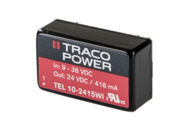Przetwornica DC-DC, 10W, Uwe 9 → 36 V DC, Uwy 24V dc, Iwy 416mA, TRACOPOWER