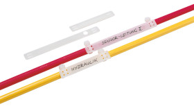 Zestaw zacisków do kabli materiał: Poliamid Czarny płytka