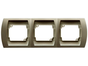 GAZELA Ramka 3 potrójna pozioma satyna R-3JH/16 OSPEL