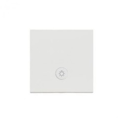 Simon 55 Klawisz pojedynczy z oczkiem z piktogramem światło do: SP1M Jasnoszary mat TKWS1L/114