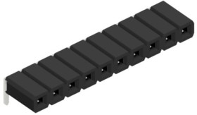 Socket header, 10 pole, pitch 2.54 mm, angled, BLLP310Z