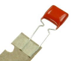 Kondensator; poliestrowy; MKT; 10nF; 630V DC/250V AC; PCMT365; PCMT36566103; 5%; 4x10x12,5mm; 5mm; taśma; -55...+105°C; Pilkor;