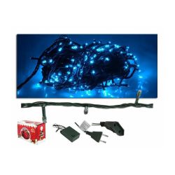 Lampki choinkowe 100 LED niebieskie (8m) - LxAS107