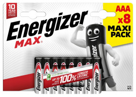 Bateria alkaliczna Energizer Max LR03/AAA (blister) - 8 sztuk