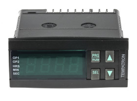 Timer Relay Montaż na panelu 12 → 24V ac/dc 2-stykowy Tempatron DPDT 0 → 99:59 h, 0.1 → 999.9 s, 1