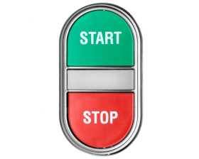 Przycisk dwuklawiszowy zielono/czerwony START-STOP podświetlany z samopowrotem LPCBL7133