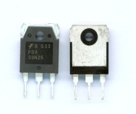 FDA59N25 (KRÓTKIE WYPROWADZENIA) N 59A 250V 0,049R TO-3P METAL TRANZYSTOR