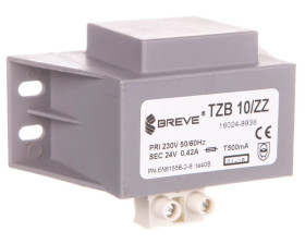 Transformator 1-fazowy bezpieczeństwa TZB 10/ZZ 230/ 24V 0,41A, Ta 40, 16024-9936