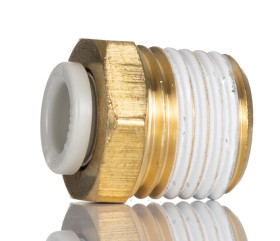 Złączka pneumatyczna R 1/4 męskie Wciskane 6 mm SMC Adapter gwintowany prosty R 1/4 męskie