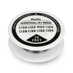 Drut oporowy Kanthal A1 0,51mm 6Ω/m - 9,1m