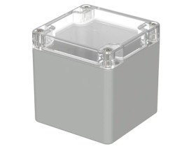 PC enclosure, (L x W x H) 82 x 80 x 85 mm, light gray (RAL 7035), IP66, 02225100