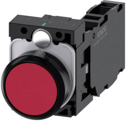 Siemens 3SU11000AB201FA0 3SU1100-0AB20-1FA0 Przycisk pierścień przedni z tworzywa sztucznego, okrągły przycisk czarny, c