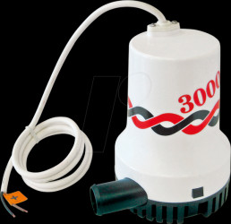 204454 Marine submersible pump, 12 V/DC, 3000 GPH