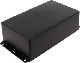 ABS enclosure, (L x W x H) 193 x 112 x 56 mm, black (RAL 9005), IP54, 1591XXEFLBK