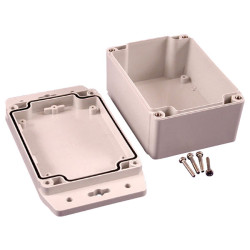 Hammond 1555FF42GY IP67 Watertight Enclosure with Flanged Lid (120 x 91 x 62mm)
