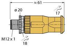 Turck 6936232 Złącze niekonfekcjonowane czujnika/aktuatora BMS8151-0/PG9/YE, 1 szt.
