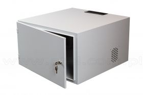 Szafa rack 6U, wisząca, 19", 600mm gł., drzwi metalowe