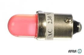 Dioda BA9S CZERWONA 24V AC/DC