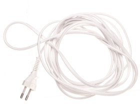 Przewód przyłączeniowy bez wyłącznika 400cm biały SP-400/2X0,75/-BIA PRW1000324