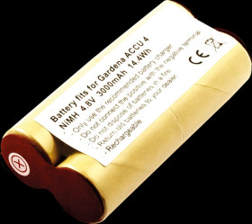 31044 Battery for Gardena Accu 4, NiMh, 3000 mAh