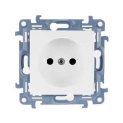 Gniazdo pojedyncze b/u białe CG1.01/11 Kontakt Simon10