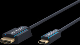 44929 Adapter cable, USB-C &gt; HDMI, 4K 60Hz, blue, 2,0 m