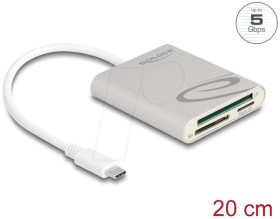 91005 Card Reader, external, USB-C, 3 Slots