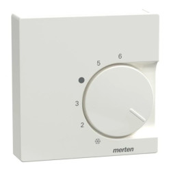 Płytka centralna regulatora temperatury ze stykiem przełącznym, biały polarny System M 534719