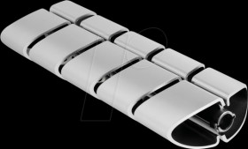 20802 Mounting element for cable duct 75 x 45 mm 5 pieces silver