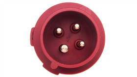 Wtyczka Przenośna 16A 4P 6H 400V Czerwona Ip44 Protop 152A Men152a