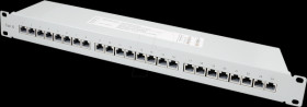 37666.1M 48 cm (19") premium patch panel, Cat6, 24 ports